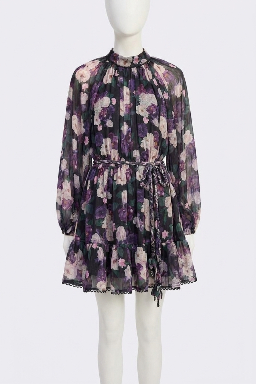 NEW EN SAISON women's jasmine mini dress in purple